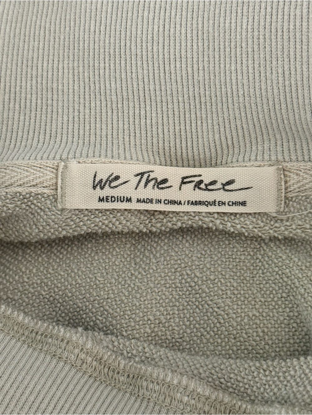 Free People Bri Off The Shoulder Pullover in Oatmeal - Picture 4 of 4